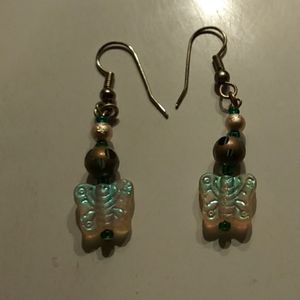 Butterfly earwire earrings